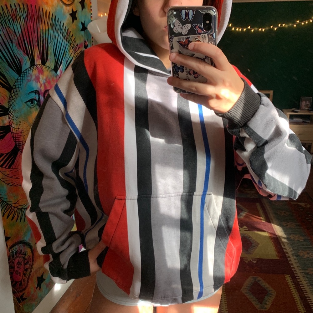 Urban Outfitters Vertical Striped Hoodie